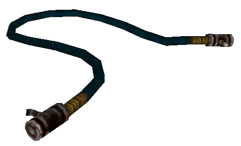 A garden hose. A garden hose.
