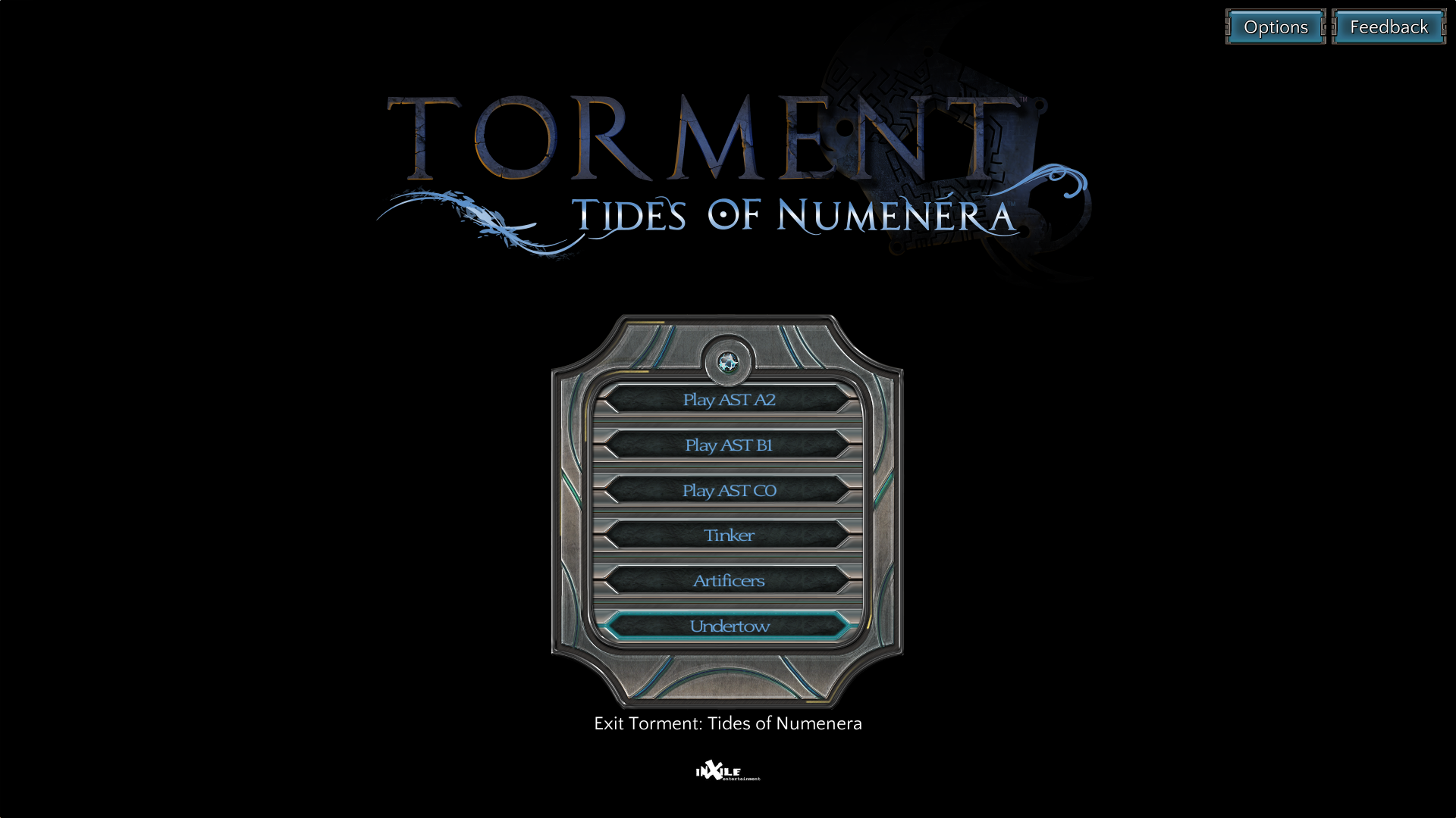 Main Menu - Undertow - Exit Torment: Tides of Numenera