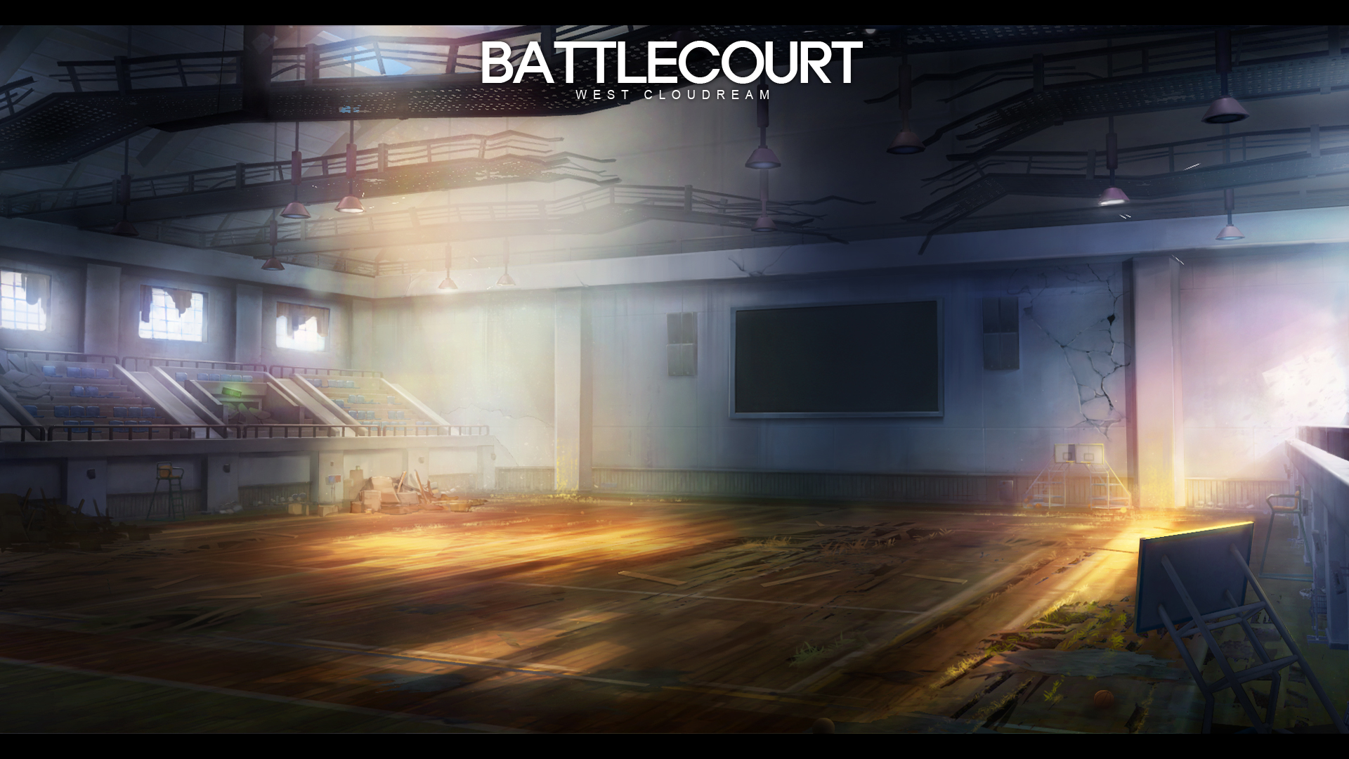 Unused "Battle Court" loading background.