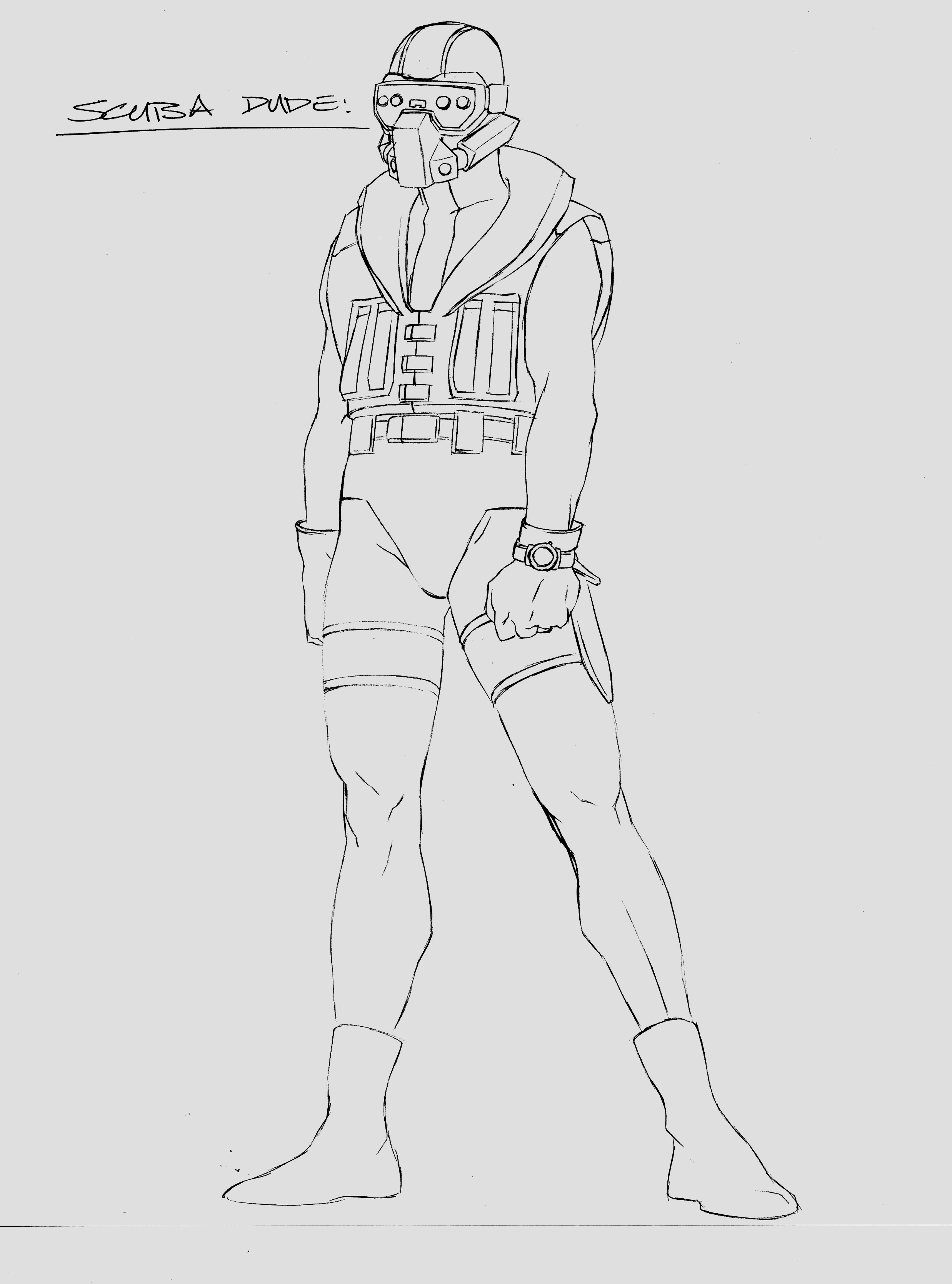 A SCUBA diver.