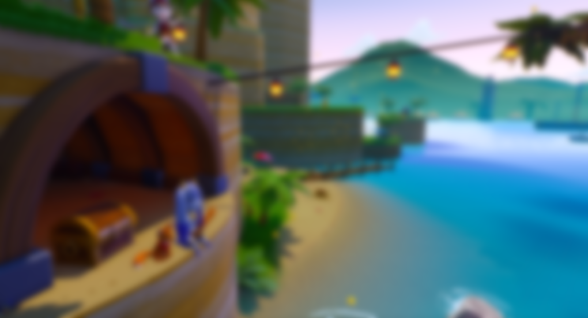 A blurred screenshot of one of the game's levels.