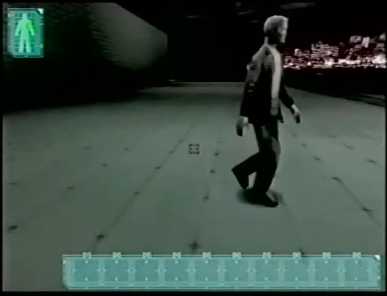 02:35 A flat faced character, possibly the bum seen in the GameSpot TV footage below.