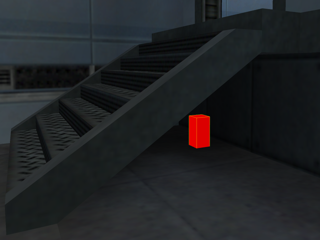 Viewed through an entity editor, selected in red