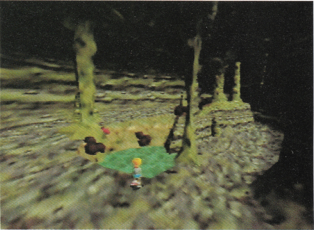 Lucas standing in front of a hot spring in the Unlost Cave. Lucas standing in front of a hot spring in the Unlost Cave.