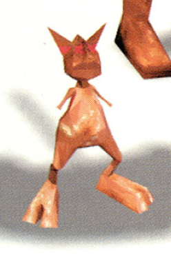 Scan: A rather unfortunate early model for the Gremlin. Notice the fleshy red eye color.