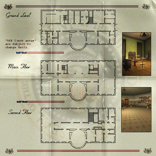 Cut White House image for use in game.