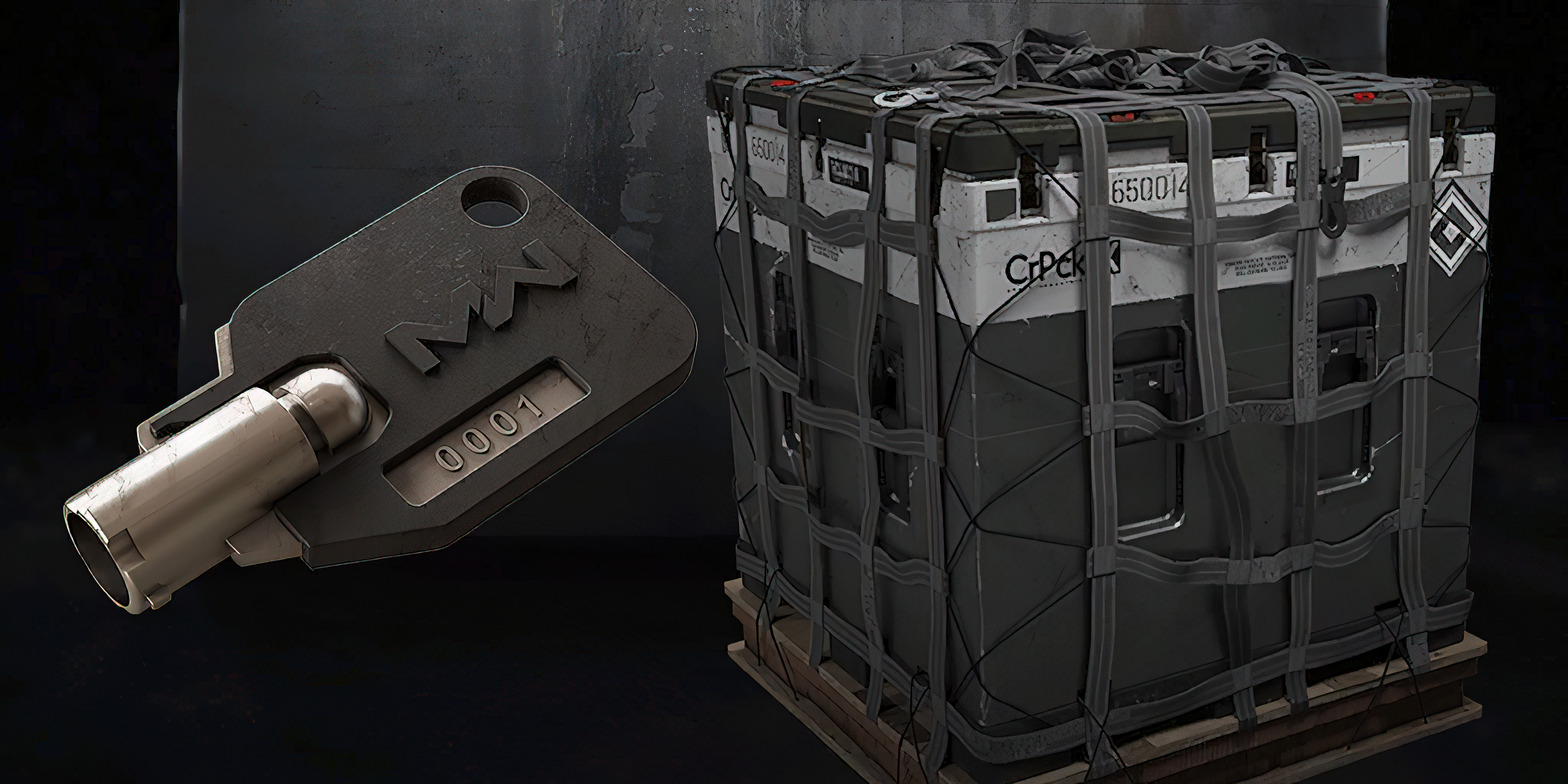 Common Supply Drop with a key next to it
