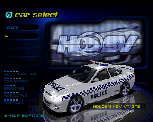 Holden HSV VT GTS, police version Holden HSV VT GTS, police version