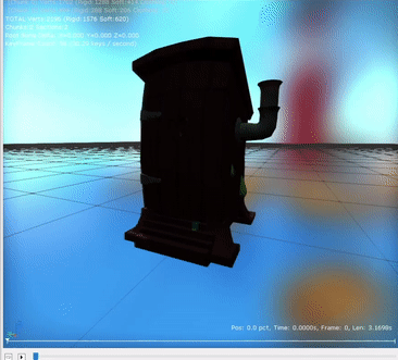 Animations for its high jump stomp attack, which uses different animations in the final game for it than these.