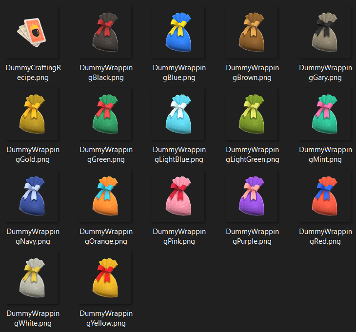 All the Dummy textures. (Textures originally .dds files)