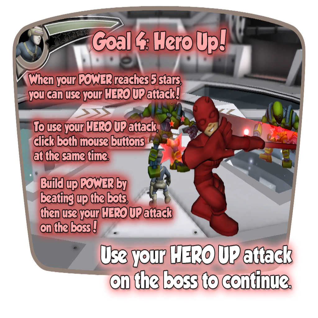 Use a overpowered attack to beat some boss up.
