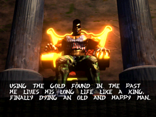 Unused Ending 1-B (If you didn't kill Tusk, but found the Gold)