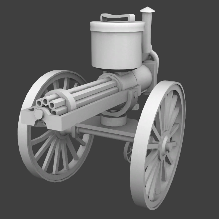 Unused, untextured Sentry Gun model.