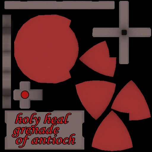 Heal Grenade texture - RED. Heal Grenade texture - RED.