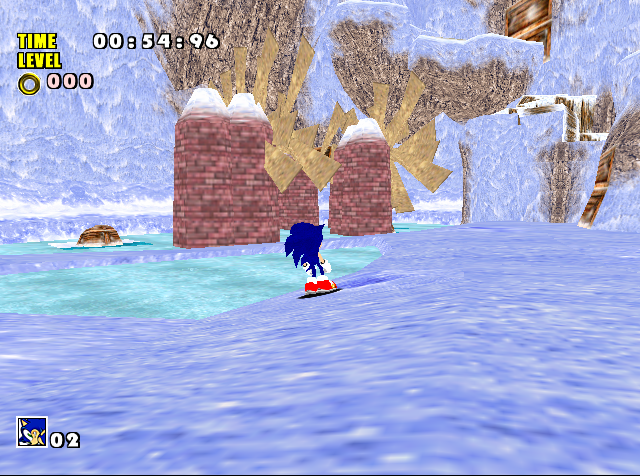 Big's level with the incorrect objects as Sonic.