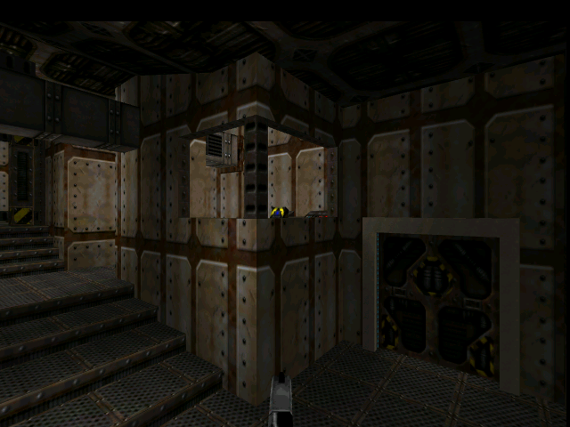 Door to Cellblock 3 and the switch overlooking it.