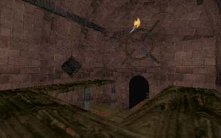 The strangle logo on the second floor.