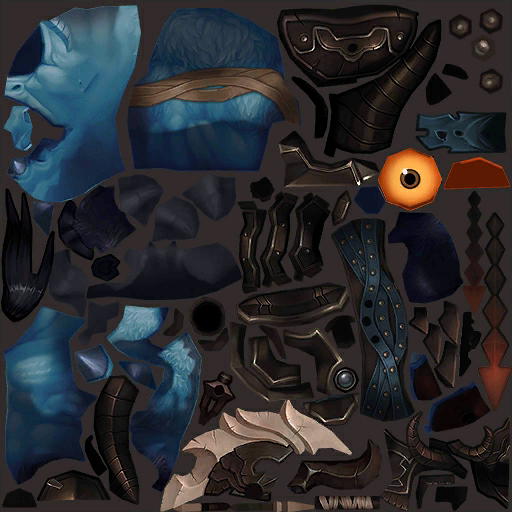 Water Ruins Guardian texture map Water Ruins Guardian texture map