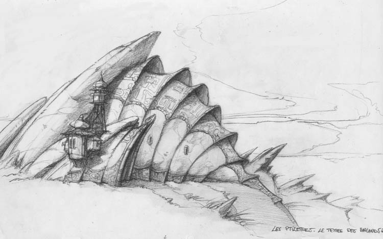 Concept art of Romeo's office. Concept art of Romeo's office.