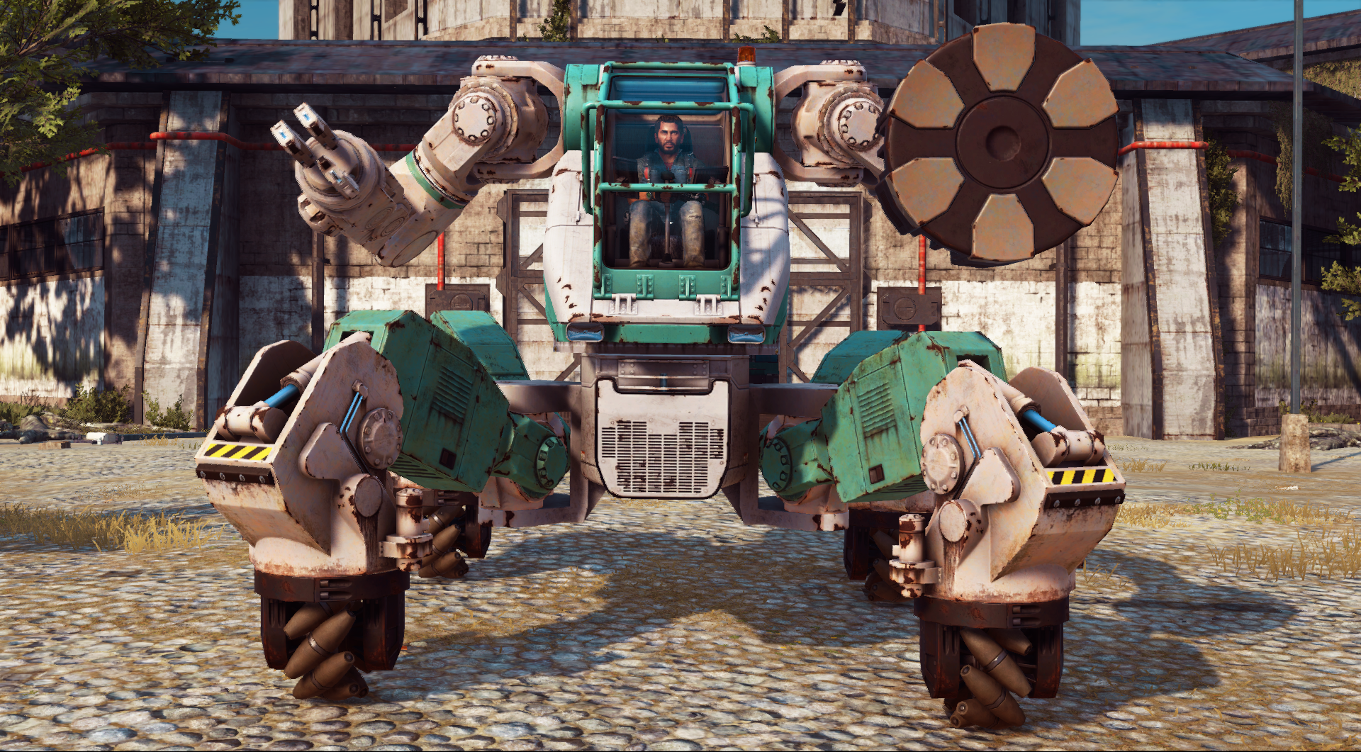 Front view of the civilian mech.