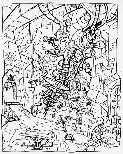 Concept art of the Evolvo-Ray. Concept art of the Evolvo-Ray.