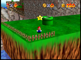 Nearly identical spawn location to the "Pluck the Piranha Flower" Star. Oddly, it uses the behavior that secret Stars use. This means it would spawn as both invisible and intangible if one or more secrets were placed in the area. Its second behavior parameter is also set to 4, which... does nothing. Nearly identical spawn location to the "Pluck the Piranha Flower" Star. Oddly, it uses the behavior that secret Stars use. This means it would spawn as both invisible and intangible if one or more secrets were placed in the area. Its second behavior parameter is also set to 4, which... does nothing.
