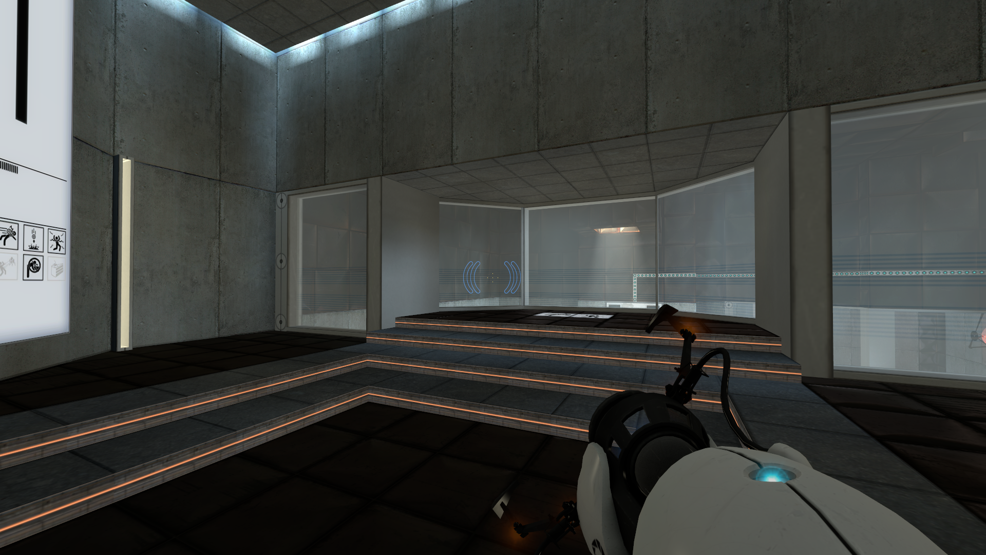 The beginning room, note the horizontal lights. The beginning room, note the horizontal lights.