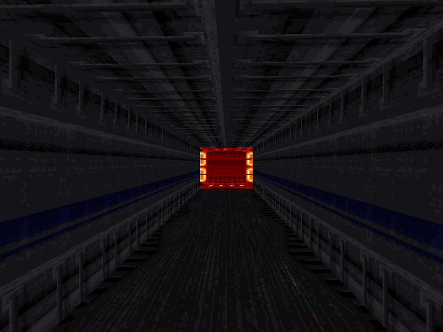 Exit hallway. Exit hallway.
