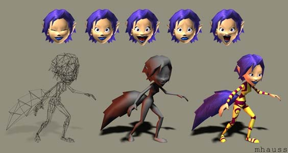 Early renders of Ly the Fairy. Early renders of Ly the Fairy.