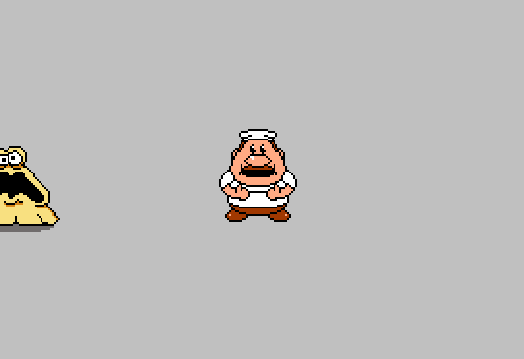 A GIF showing the early gameplay of Pizza Crawler, showing off its RPG-esque battle system. (Click to animate)