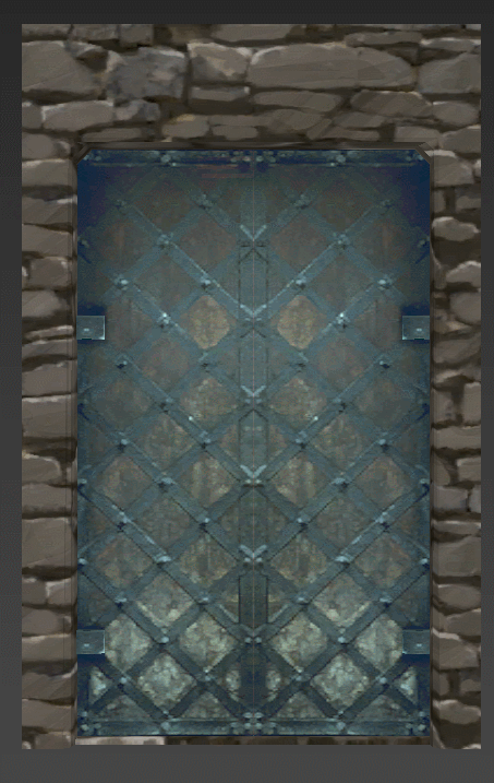 Both doors opened outwards. Both doors opened outwards.