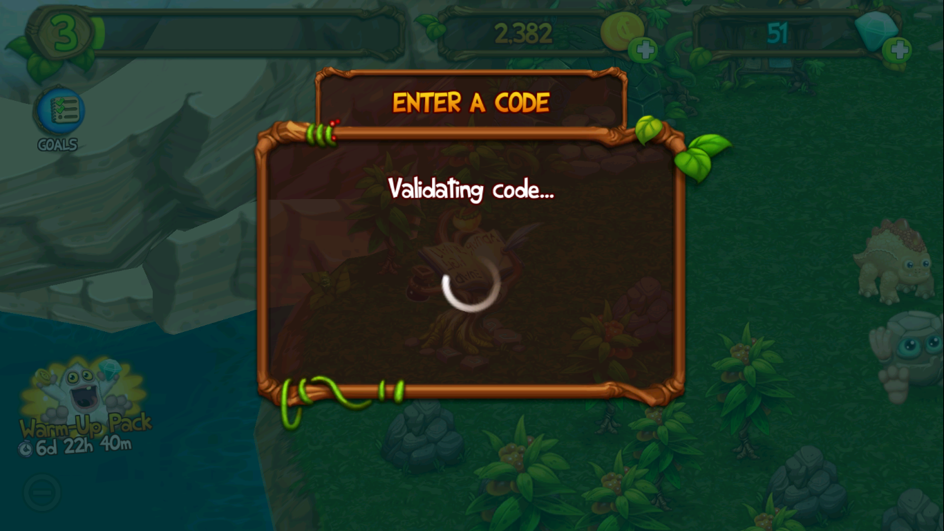 While the stand is validating the code