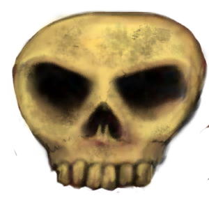 Death icon. This icon seems to be a placeholder from the Android ports of the original Postal, which used a similar icon for the execution button
