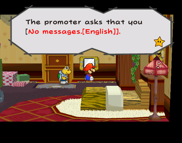 The error message in action.
