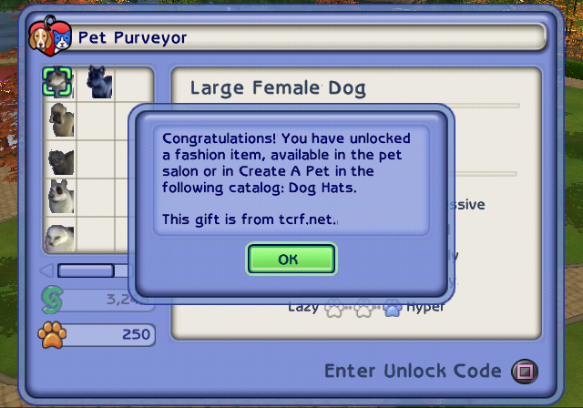 Gift ID 0 in the Pet Purveyor Gift ID 0 in the Pet Purveyor