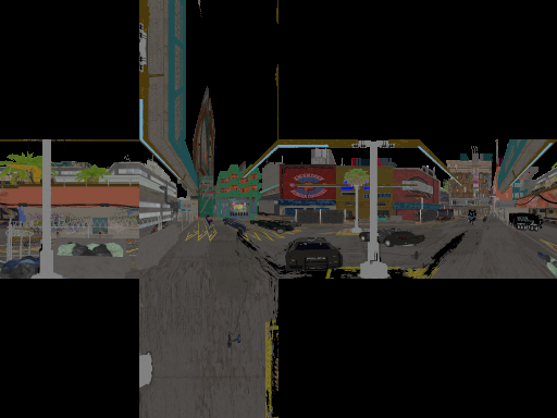 The same parking lot in what is likely the third revision of the map The same parking lot in what is likely the third revision of the map