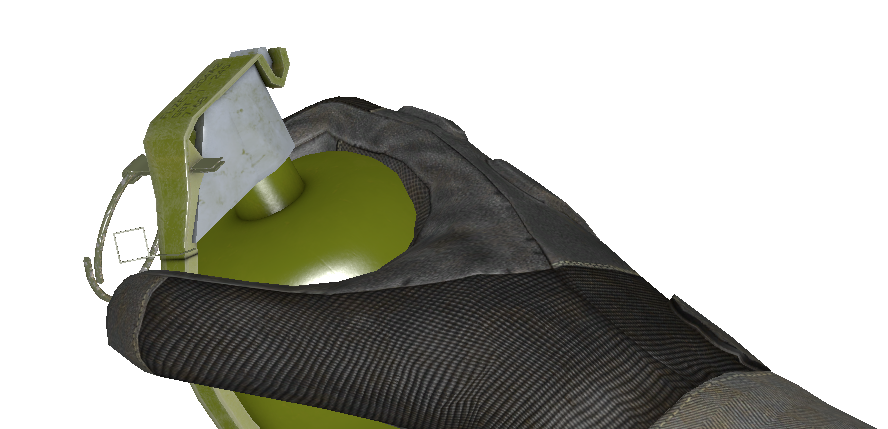 Weapon itself.