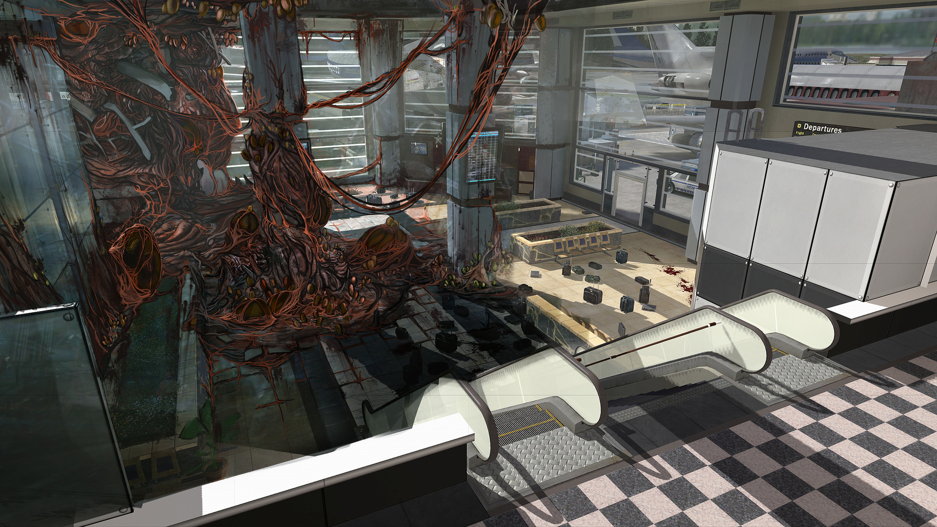 Concept art for the map Terminal.