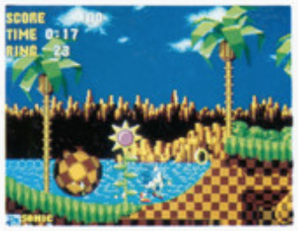 The removed Green Hill Zone boulder appears here for the first time.