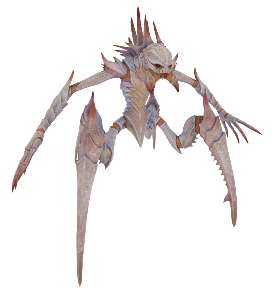 The normal Chyrsallid model with the Juvenile texture applied.