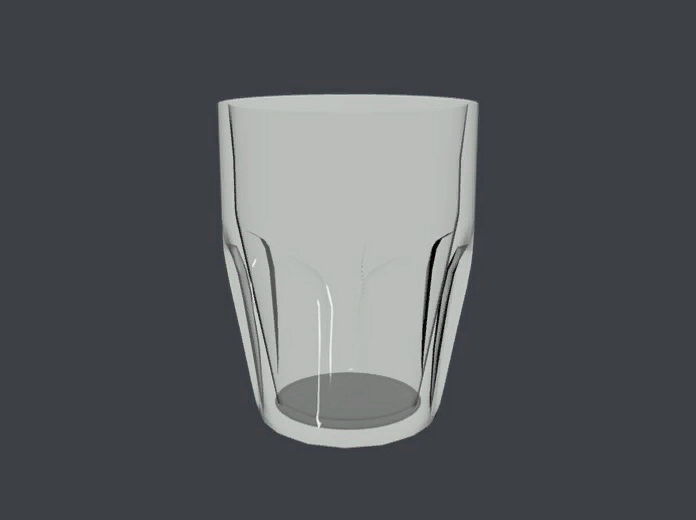 A glass cup usually used in the Hitman locations.