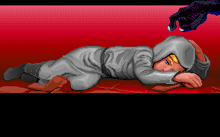 Rusty being attacked by the dragon. Rusty being attacked by the dragon.
