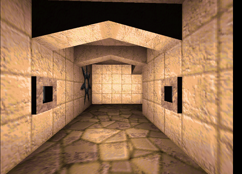 The small hall found by jumping inside the hole. The small hall found by jumping inside the hole.