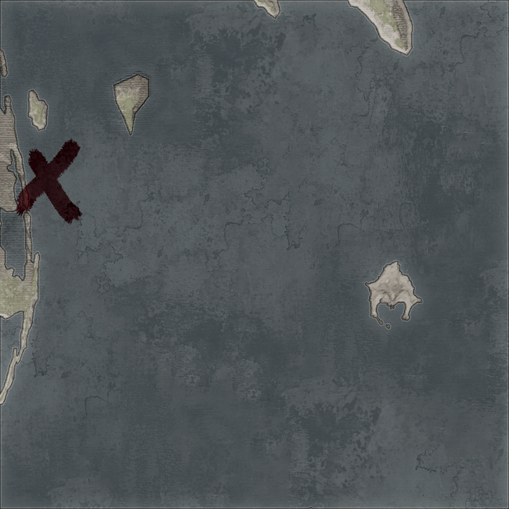 Sample for treasure found from sea charts.
