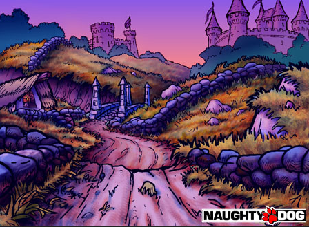 Concept art of the Medieval levels (twilight) Concept art of the Medieval levels (twilight)