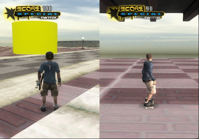 The large cylinder rendering as yellow. The large cylinder rendering as yellow.