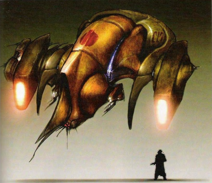 Concept art of the old dropship.