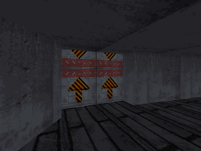 Door leading to the back area. Door leading to the back area.
