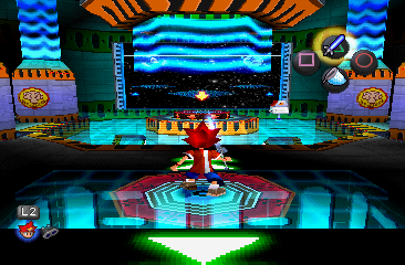 Where you spawn in the Warp Room.