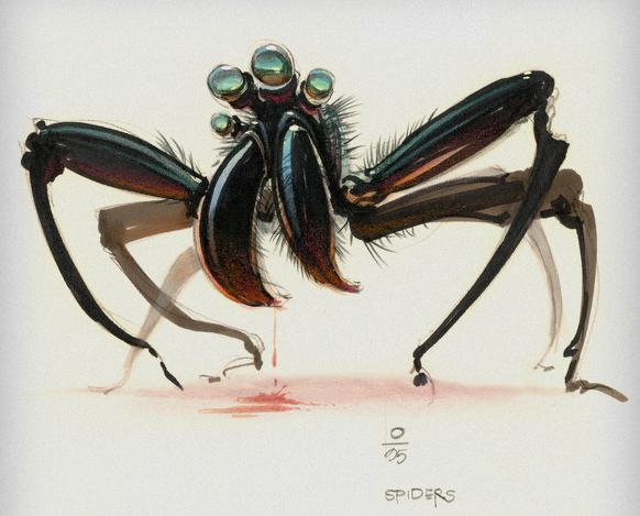 Concept artwork of a giant spider.